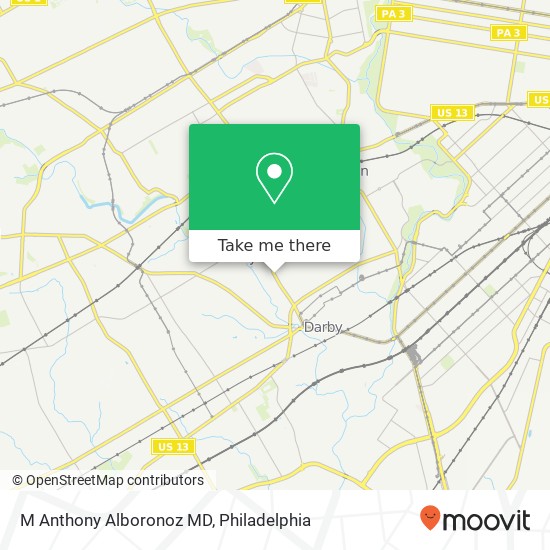 M Anthony Alboronoz MD map