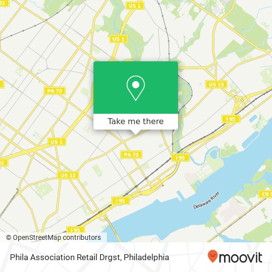 Phila Association Retail Drgst map
