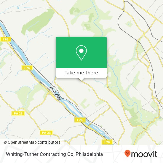 Whiting-Turner Contracting Co map