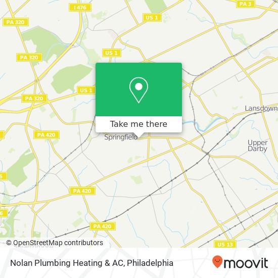 Mapa de Nolan Plumbing Heating & AC