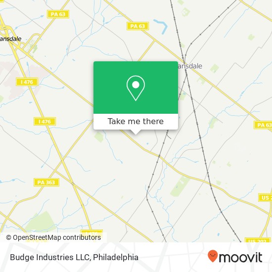 Mapa de Budge Industries LLC