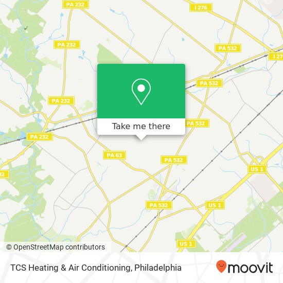 TCS Heating & Air Conditioning map