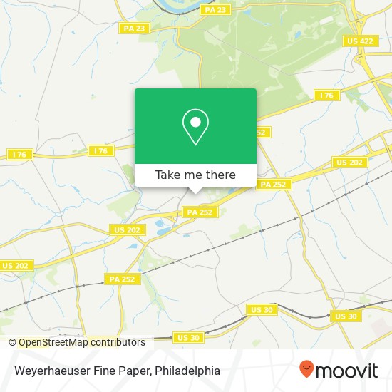 Weyerhaeuser Fine Paper map