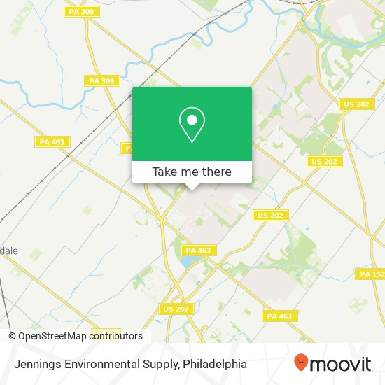 Jennings Environmental Supply map