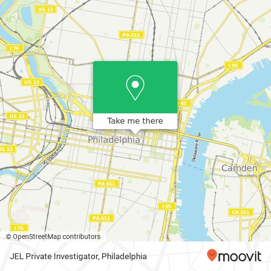 JEL Private Investigator map