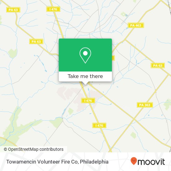 Towamencin Volunteer Fire Co map