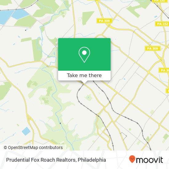 Mapa de Prudential Fox Roach Realtors