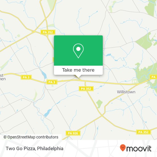 Mapa de Two Go Pizza
