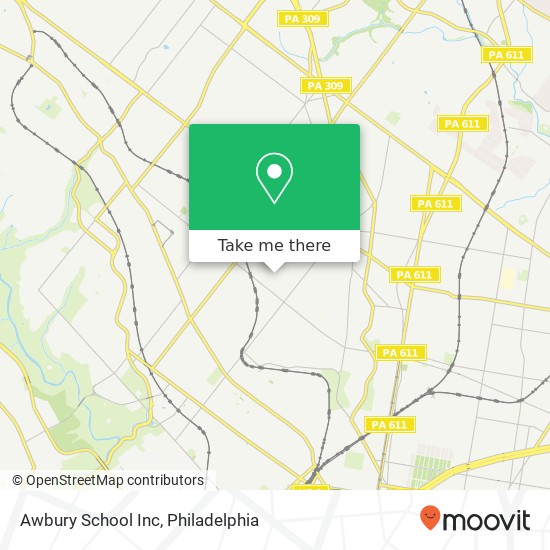 Awbury School Inc map