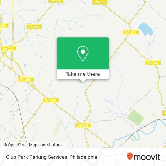 Club Park Parking Services map