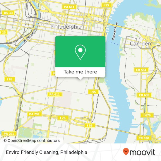 Mapa de Enviro Friendly Cleaning