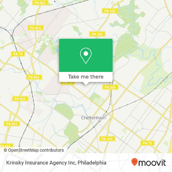 Krinsky Insurance Agency Inc map