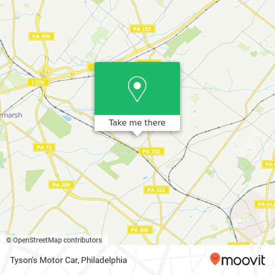 Mapa de Tyson's Motor Car