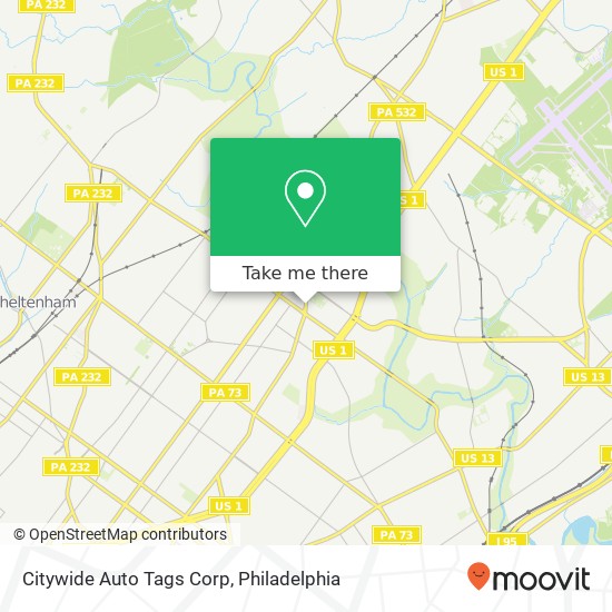 Citywide Auto Tags Corp map