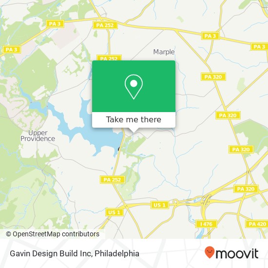 Mapa de Gavin Design Build Inc