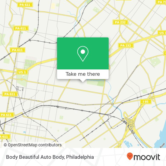 Mapa de Body Beautiful Auto Body