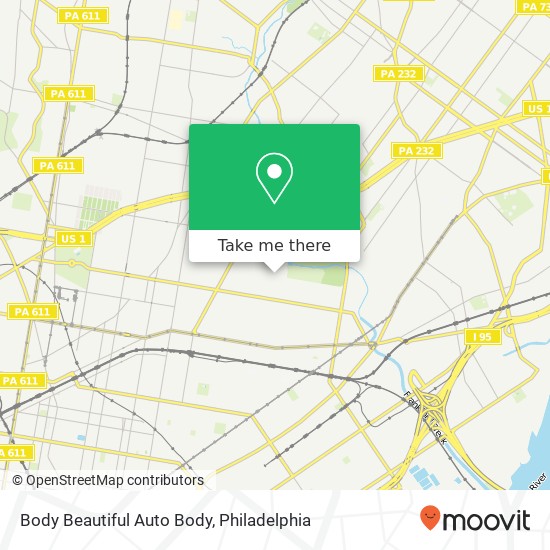 Body Beautiful Auto Body map