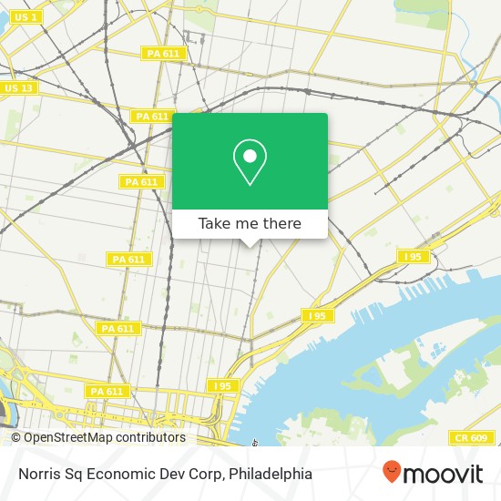 Norris Sq Economic Dev Corp map