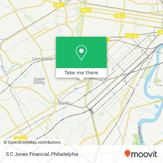 S C Jones Financial map