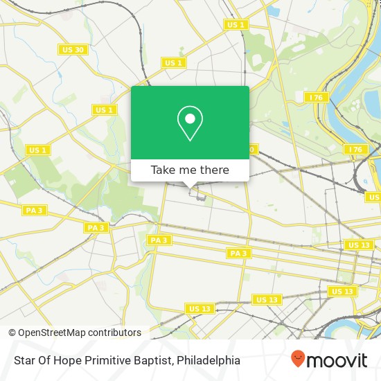 Star Of Hope Primitive Baptist map