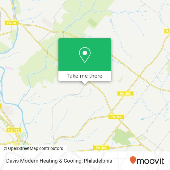 Mapa de Davis Modern Heating & Cooling