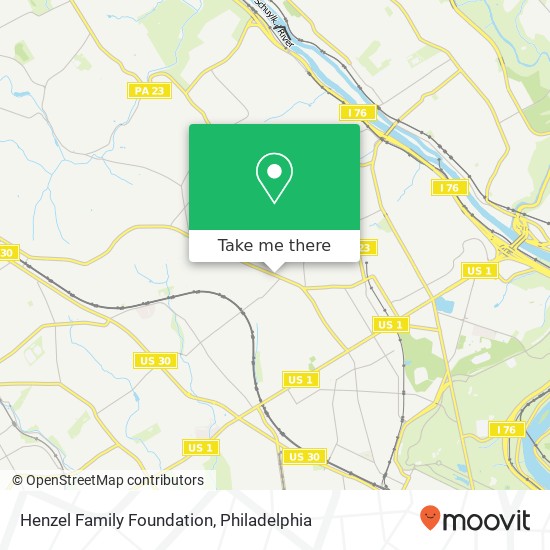 Henzel Family Foundation map