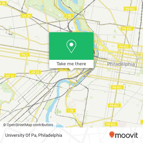 University Of Pa map