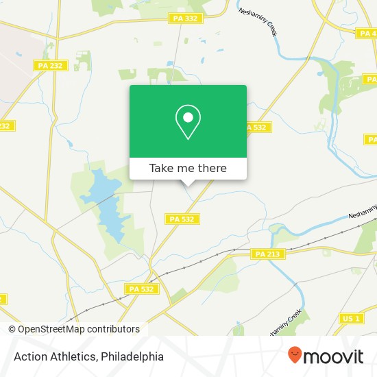 Mapa de Action Athletics