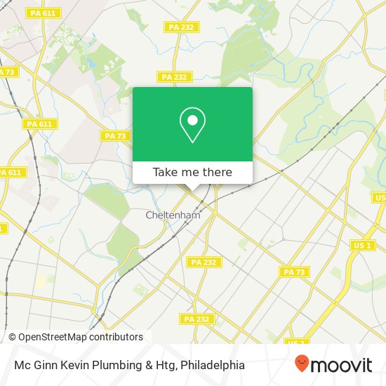 Mc Ginn Kevin Plumbing & Htg map