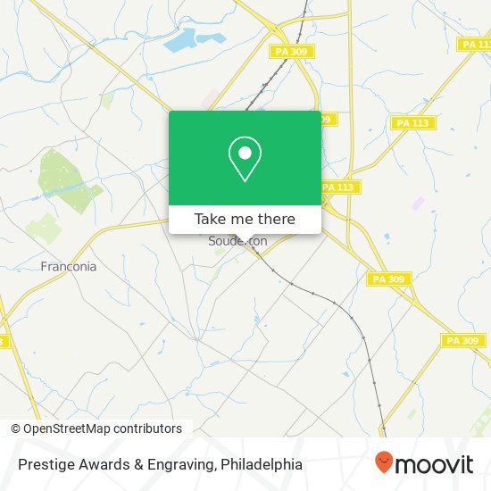 Mapa de Prestige Awards & Engraving