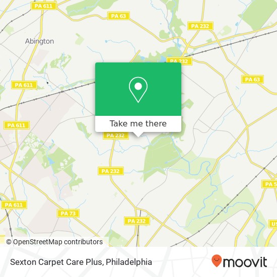 Sexton Carpet Care Plus map