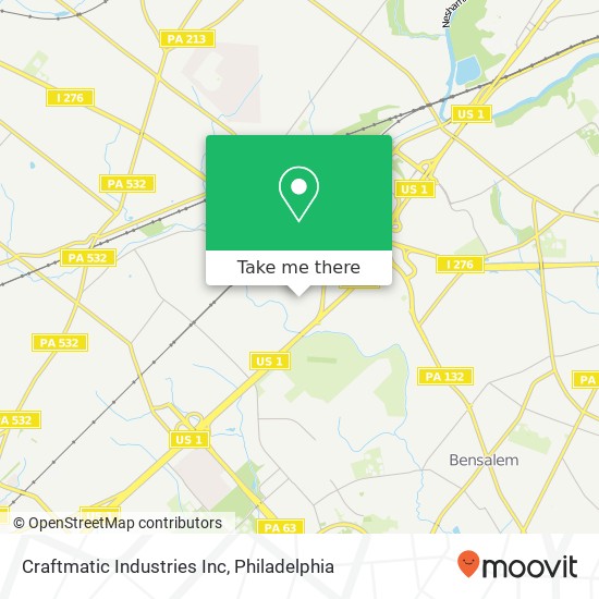 Craftmatic Industries Inc map