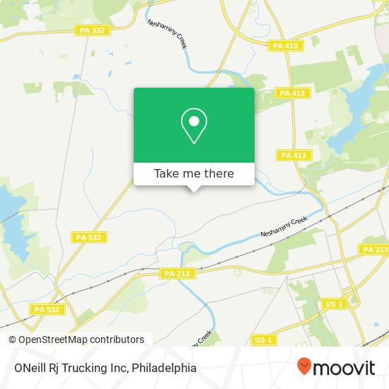 ONeill Rj Trucking Inc map