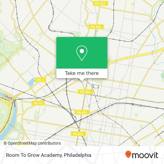 Mapa de Room To Grow Academy