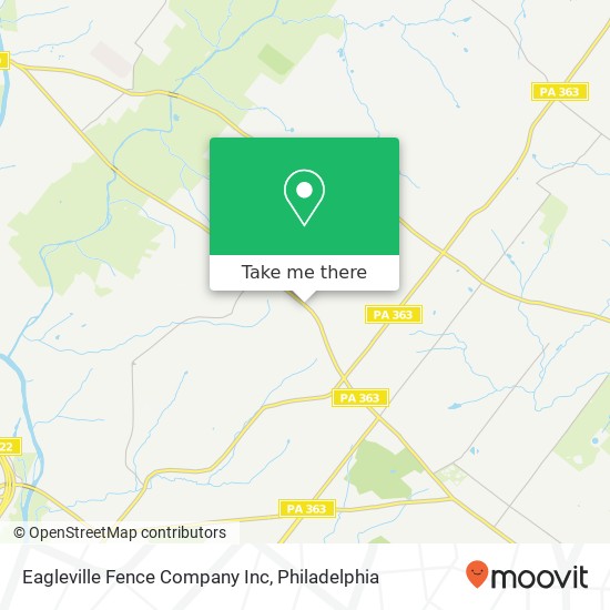 Eagleville Fence Company Inc map