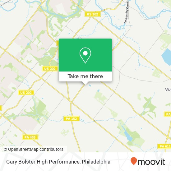 Mapa de Gary Bolster High Performance