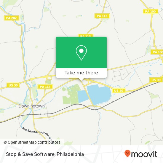 Stop & Save Software map