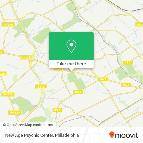 Mapa de New Age Psychic Center