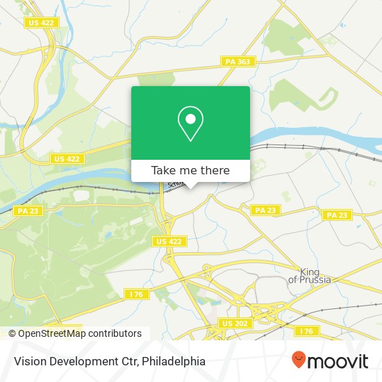 Mapa de Vision Development Ctr