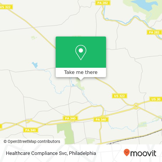 Healthcare Compliance Svc map