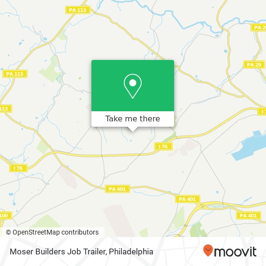 Mapa de Moser Builders Job Trailer
