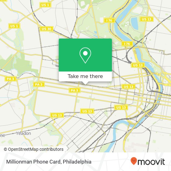 Mapa de Millionman Phone Card