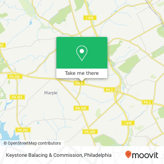 Mapa de Keystone Balacing & Commission