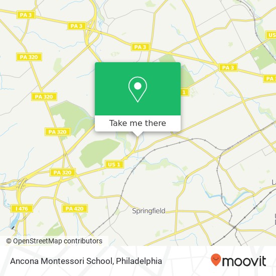 Mapa de Ancona Montessori School