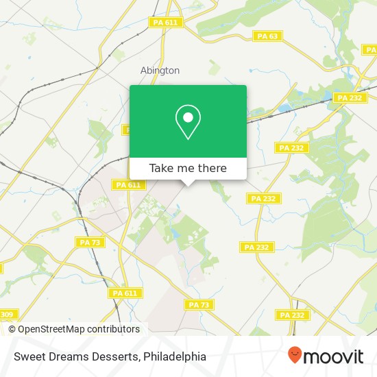 Sweet Dreams Desserts map