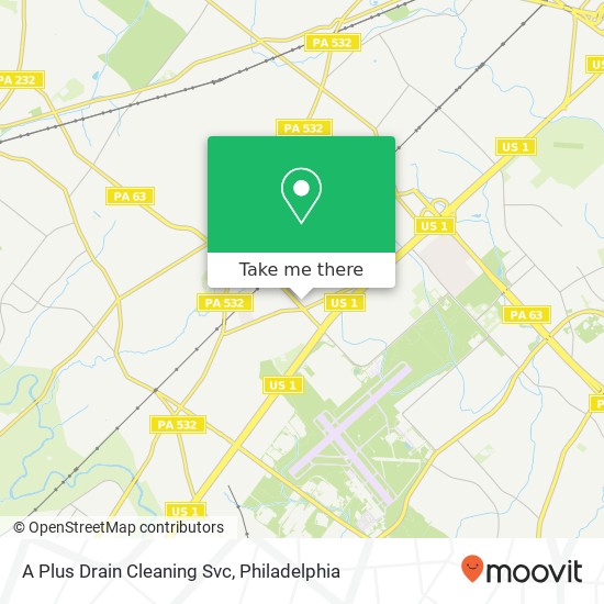 A Plus Drain Cleaning Svc map