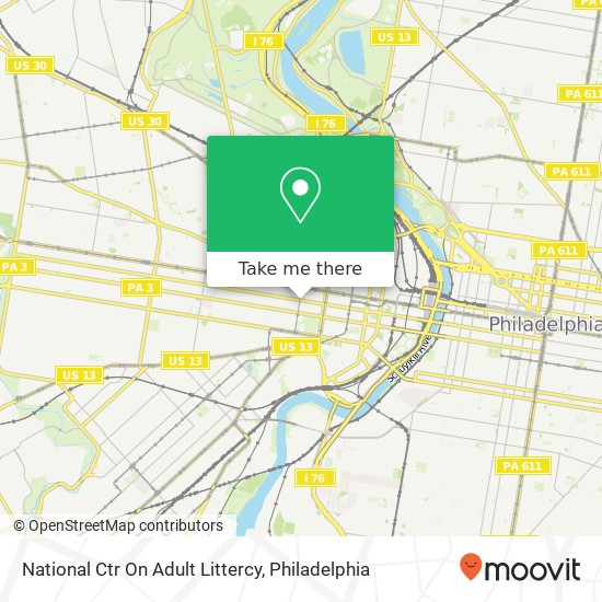 National Ctr On Adult Littercy map