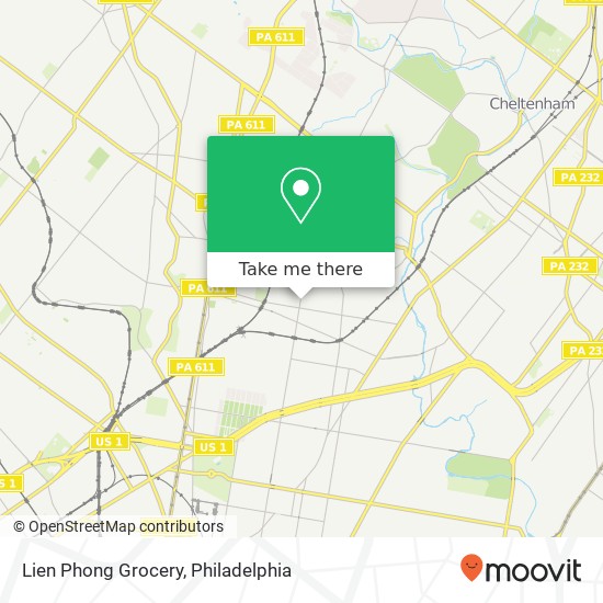 Mapa de Lien Phong Grocery