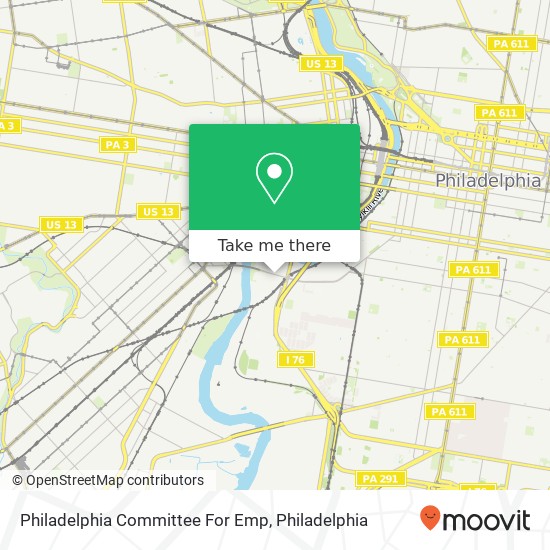 Mapa de Philadelphia Committee For Emp