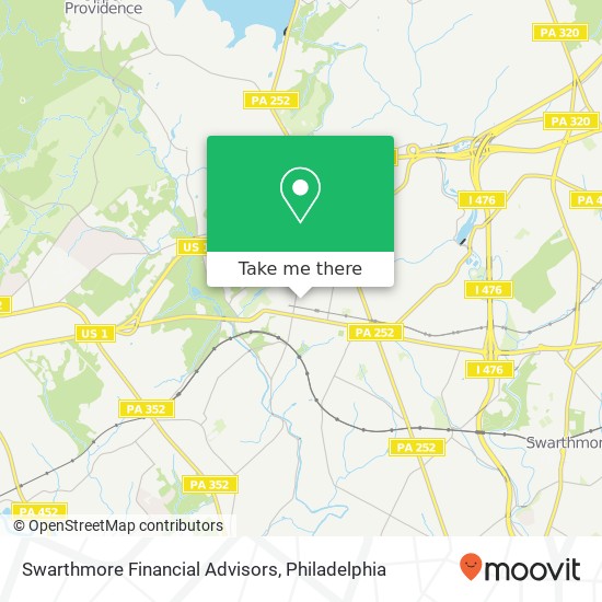 Swarthmore Financial Advisors map